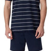 Schiesser heren shortama - blauw gestreept -  Maat XXXXXL