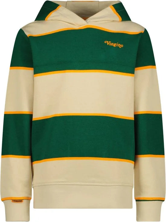 Vingino Hoody Neal Jongens Trui - Bottle Green - Maat 140