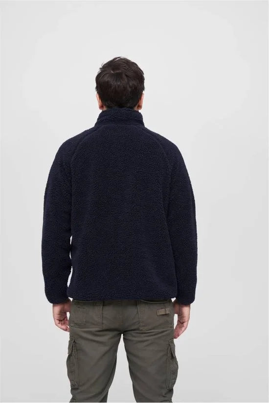 Brandit - Teddyfleece Troyer Sweater/trui - XL - Blauw