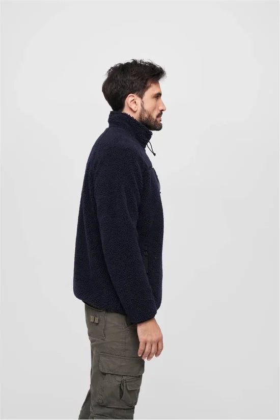 Brandit - Teddyfleece Troyer Sweater/trui - XL - Blauw
