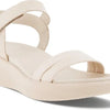 Ecco Flowt Wedge LX sandalen met sleehak beige - Maat 38