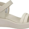 Ecco Flowt Wedge LX sandalen met sleehak beige - Maat 38