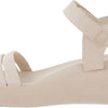 Ecco Flowt Wedge LX sandalen met sleehak beige - Maat 38