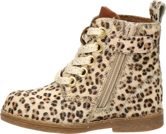 Nelson Kids meisjes veterboot - Beige multi - Maat 25