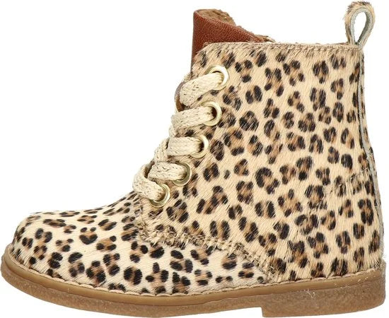 Nelson Kids meisjes veterboot - Beige multi - Maat 25