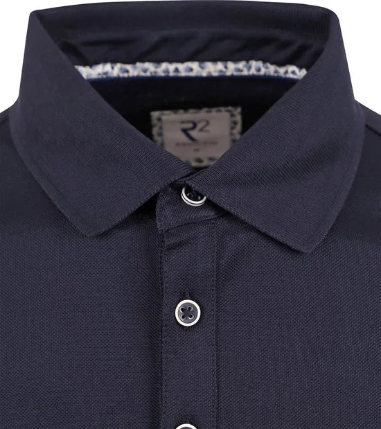R2 Amsterdam Polo Navy - Maat M - Heren