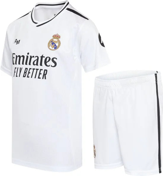 Real Madrid Thuis Tenue 2024/2025 - Kylian Mbappé - Maat 116 t/m 164 - Voetbaltenue Kinderen - Shirt en Broekje - Jongens en Meisjes - 100% Polyester
