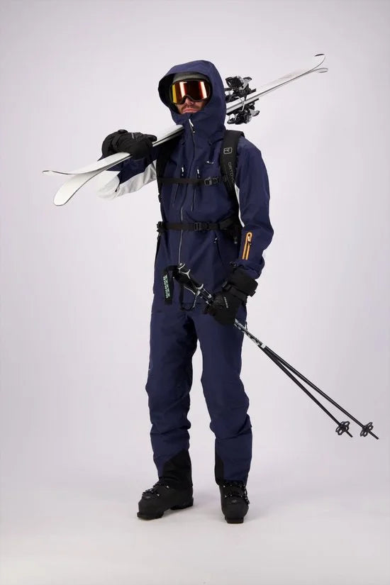 Cortazu Mountain Hard Shell Jas  Limited Edition Donker Blauw | Men warme outdoor jas waterdicht & winddicht met capuchon