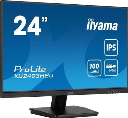 iiyama ProLite XU2493HSU-B6 - 24 Inch - IPS - Full HD - USB-Hub