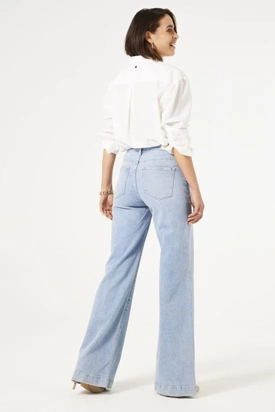 GARCIA Celia Wide Dames Wide Fit Jeans Blauw