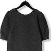 Neo Noir Martha Bow Knit Tee Tops & T-shirts Dames - Shirt - Antraciet - Maat 36