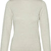 Vero Moda Trui Vmiris Ls Rollneck Pullover Ga Noos 10320450 Birch/w Melange Dames Maat - S