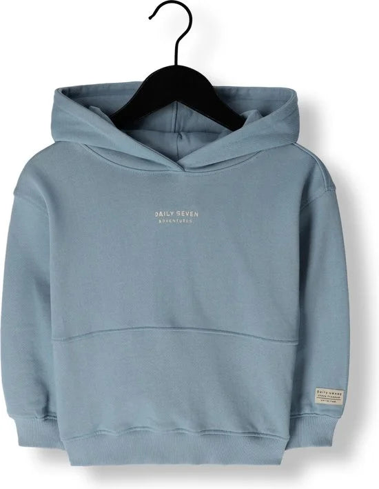 DAILY7 Hoodie Daily7 Adventures Truien & Vesten Jongens - Sweater - Hoodie - Vest- Blauw - Maat 110