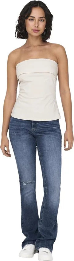 Only Dames Jeans Broeken ONLBLUSH MID FLARED TAI305 flared Fit Blauw Volwassenen