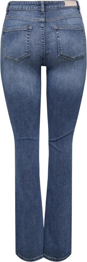 Only Dames Jeans Broeken ONLBLUSH MID FLARED TAI305 flared Fit Blauw Volwassenen
