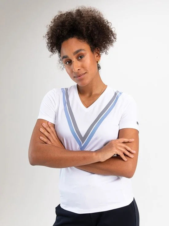 SJENG SPORTS - evelinn - Tennis t-shirt korte mouw dames - Wit