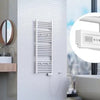 EISL Designradiator Handdoekradiator Elektrisch 120 x 50 cm met Timer, Wit