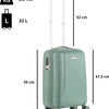 CarryOn Skyhopper Handbagage Koffer 55cm – 32 Ltr Trolley met TSA-slot - Olijf