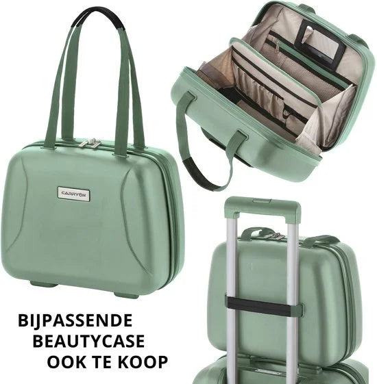 CarryOn Skyhopper Handbagage Koffer 55cm – 32 Ltr Trolley met TSA-slot - Olijf
