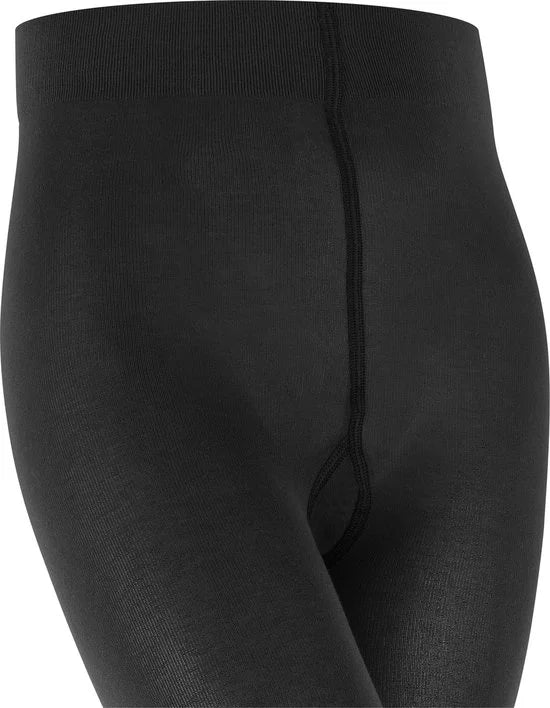 FALKE Cotton Touch ondoorzichtig Katoen legging kinderen zwart - Maat 110-116