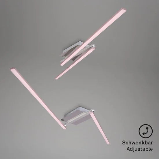 LED-paneel, plafondlamp dimbaar, afstandsbediening, kleurtemperatuurregeling, nachtlampje, 24 W wit-zwart, Ø40cm
