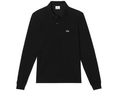 Lacoste Classic Fit polo lange mouw - zwart