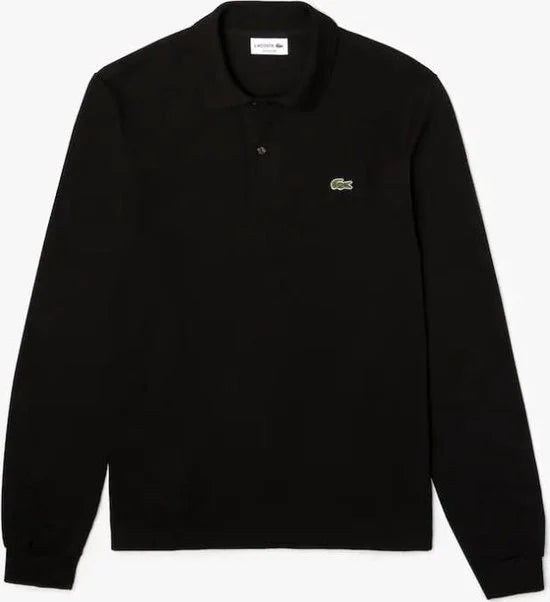 Lacoste Classic Fit polo lange mouw - zwart