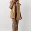 Object Objlisa Wide Pant Broeken Dames - Taupe - Maat 36