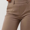 Object Objlisa Wide Pant Broeken Dames - Taupe - Maat 36