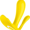 Satisfyer, draagbare Bluetooth vibrator, Top Secret+, 11 cm, met app, 2 motoren, draagbare vibrator