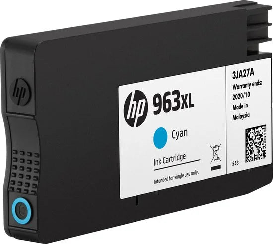 HP 963XL Inktcartridge Cyaan 3JA27AE 1600PAGINA'S