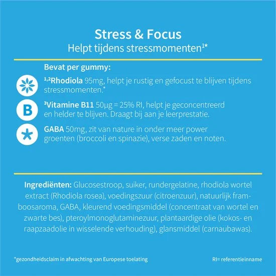 Valdispert Stress & Focus - Supplement - 45 gummies