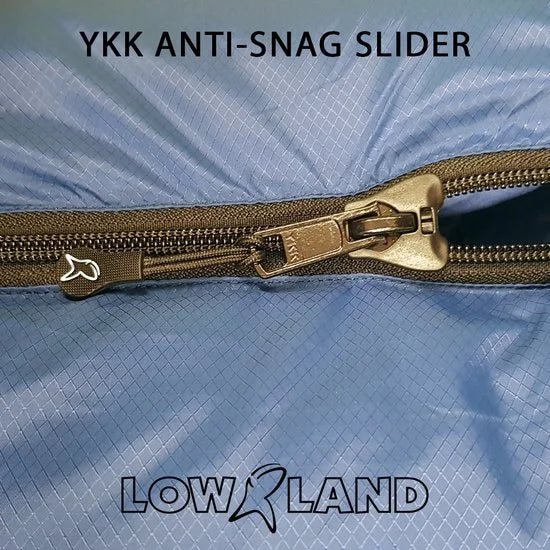 LOWLAND OUTDOOR Donzen slaapzak - NC 1 - 200 x 80 cm - 0°C - Nylon/Katoen