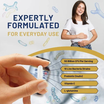 Bio Cultures Complex Probiotics and Prebiotics | 50 Billion CFU | 60 Capsules