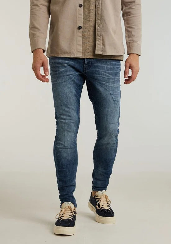 Chasin' Jeans Slim-fit jeans IGGY Trail Blauw Maat W31L34