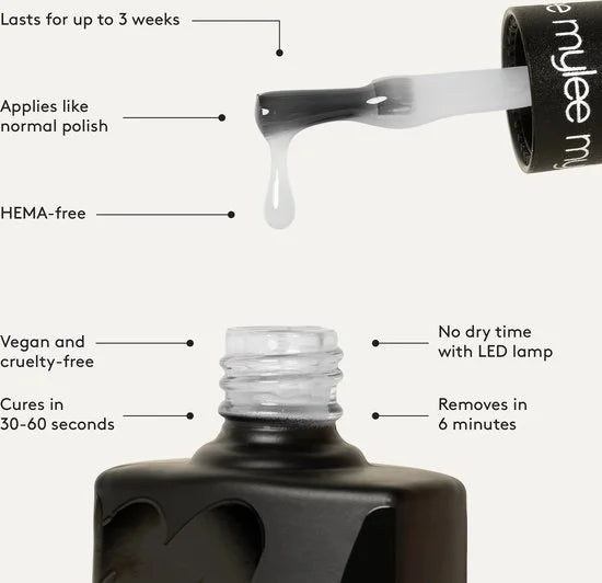 Mylee Gel Nagellak 10ml [It's A Match] UV/LED Gellak Nail Art Manicure Pedicure, Professioneel & Thuisgebruik [Sheer Nudes Range] - Langdurig en gema