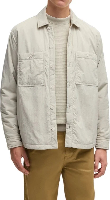 BOSS ORANGE Locky Overshirts Heren - Beige - Maat L