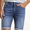 State of Art - Denim Shorts Donkerblauw - Heren - Maat 42 - Regular-fit