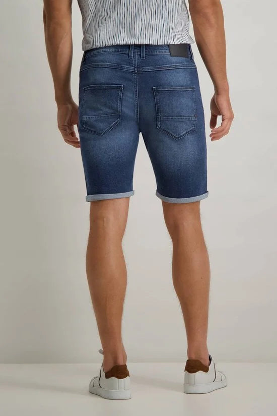 State of Art - Denim Shorts Donkerblauw - Heren - Maat 42 - Regular-fit
