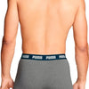 Puma Lange short - 002 Black/Grey - maat M (M) - Heren Volwassenen - Katoen/elastaan- 701226820-002-M