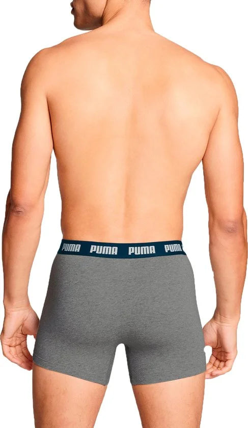 Puma Lange short - 002 Black/Grey - maat M (M) - Heren Volwassenen - Katoen/elastaan- 701226820-002-M