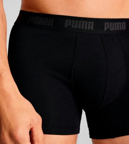 Puma Lange short - 002 Black/Grey - maat M (M) - Heren Volwassenen - Katoen/elastaan- 701226820-002-M