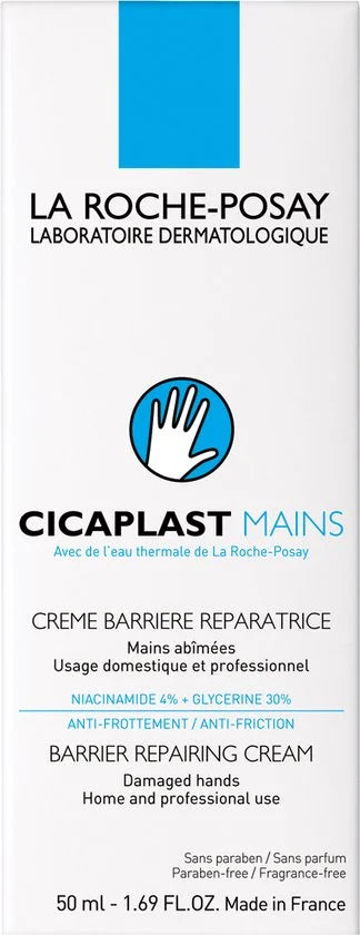 La Roche-Posay Cicaplast Handcrème - voor Droge, Geïrriteerde Handen met Kloven - 50ml