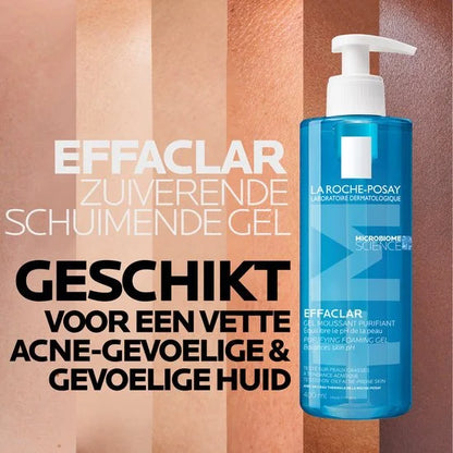 La Roche-Posay Effaclar Zuiverende Reinigingsgel +M - voor een Vette, Onzuivere Huid met Neiging tot Acne - 400ml
