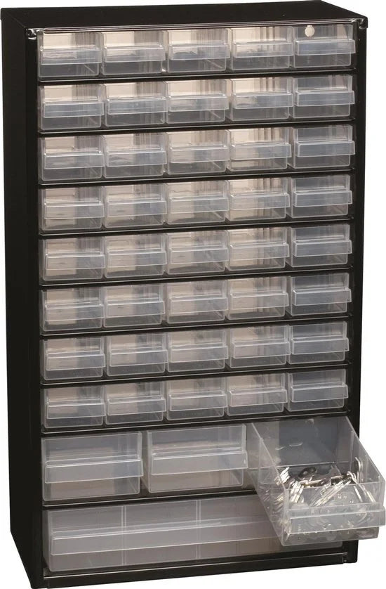 Raaco - Metalen ladekast - Met 44 laden - Incl. 10 tussenschotten