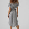 VERO MODA - VMBUMPY SS CALF SHIRT DRESS WVN GA NOOS - Dames - Maxi jurken