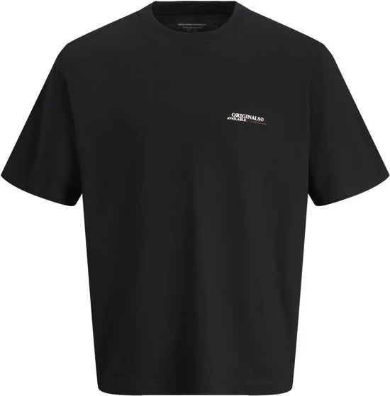 JACK&JONES JUNIOR JORISLINGTON TYPE TEE SS CREW N. SN JNR Jongens T-shirt - Black