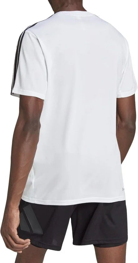adidas Performance Train Essentials 3-Stripes Training T-Shirt - Heren - Wit- XL