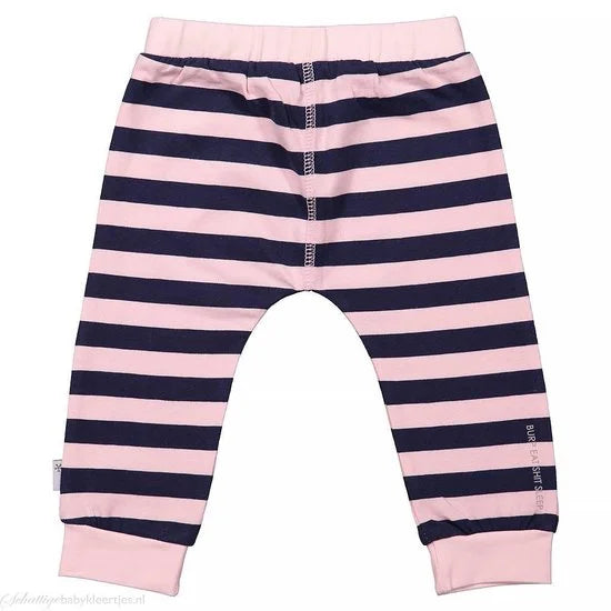 BESS Pants Girl Striped - Roze - 74