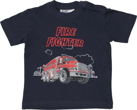 Fun2Wear - Brandweerman Shortama Baby | Dress Blues - Katoen - Maat 80